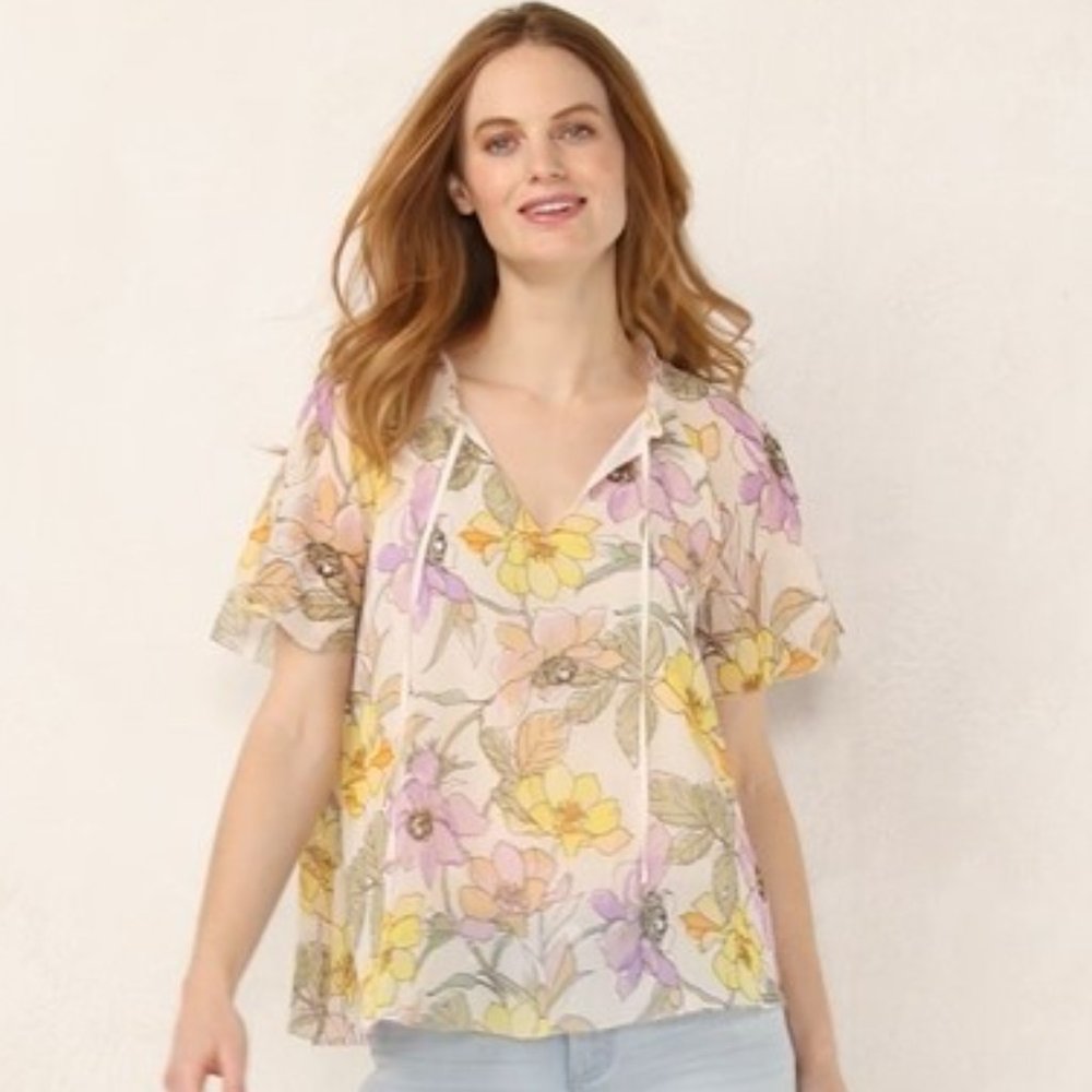 **3/$35 ** LC Lauren Conrad Chiffon Top